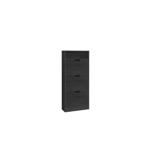 VASAGLE - Schuhschrank 60 x 24 x 139 cm, Schwarz