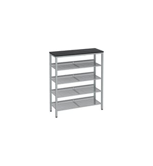 VASAGLE - Schuhregal 93 x 75 x 30 cm, Grau