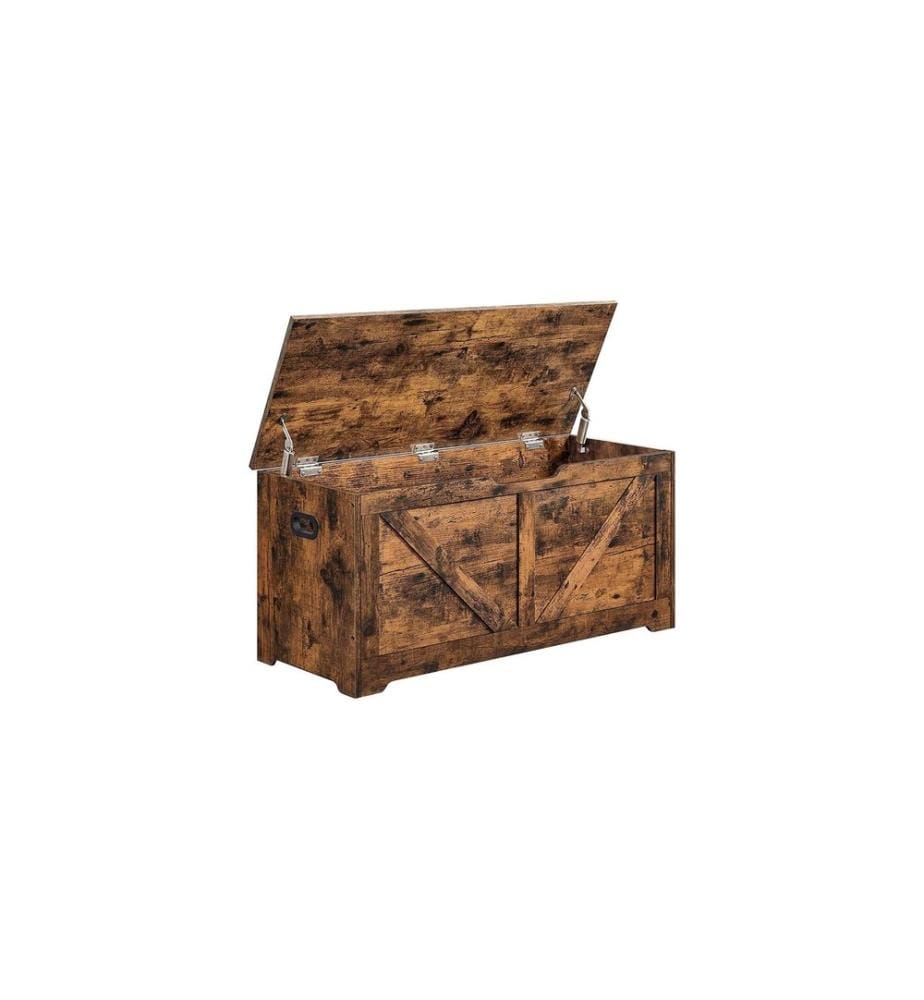 VASAGLE - Coffre-siège 100 x 40 x 46 cm, brun vintage