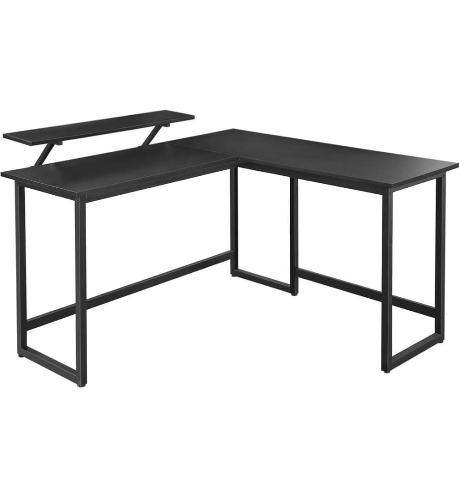 VASAGLE - Table en forme de L noir 120 x 119 cm