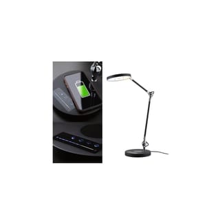 PAULMANN - Lampe de bureau Numis 11W avec plateforme de chargement Qi
