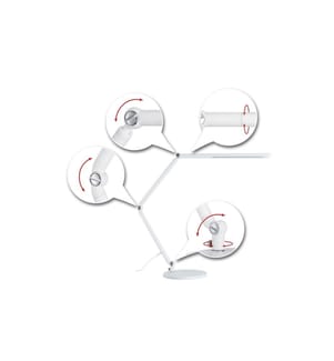 PAULMANN - Lampe de bureau FlexBar, blanc