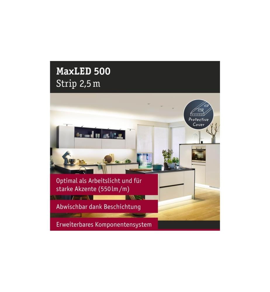 PAULMANN - LED-Stripe MaxLED 500 2700 K, 2.5 m Verlängerung