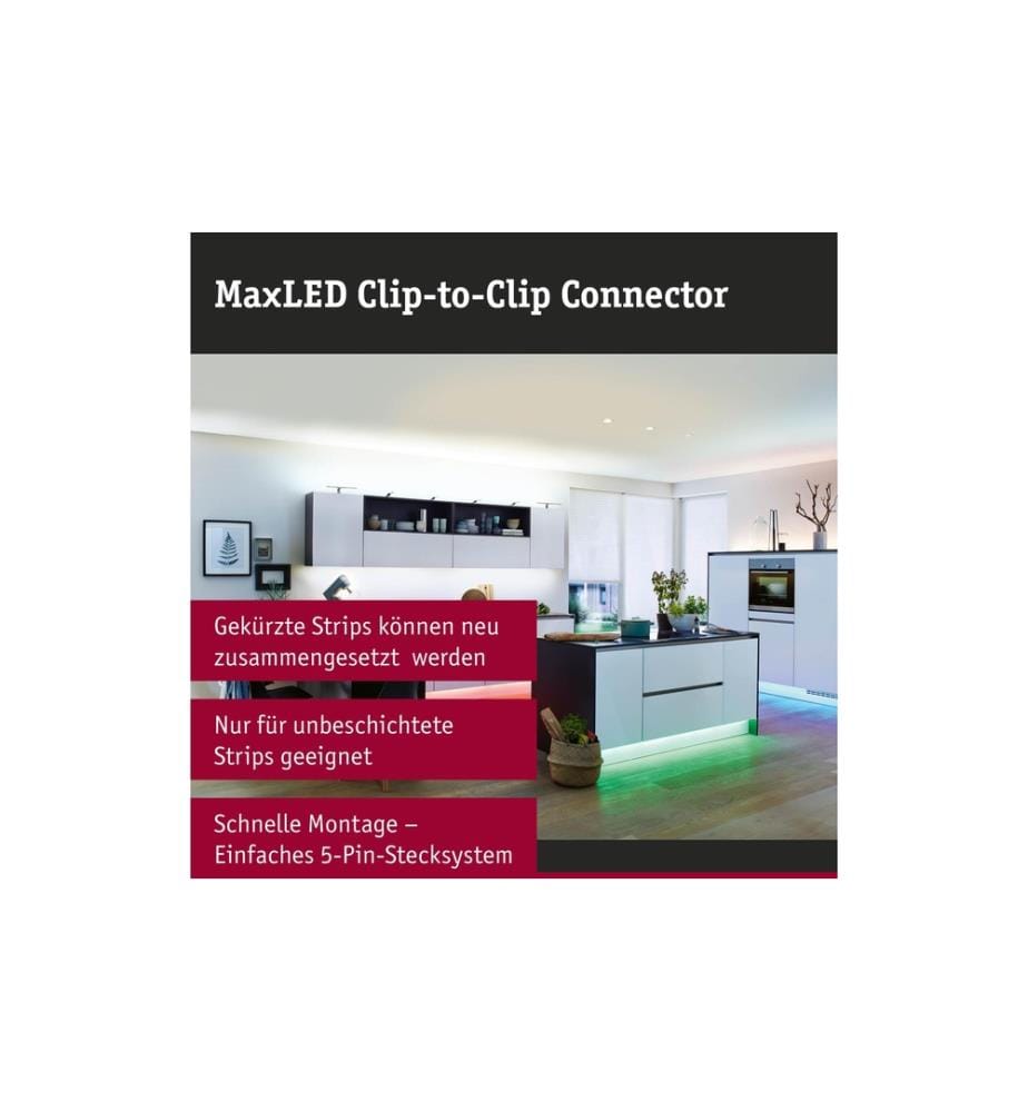 PAULMANN - Connecteur clip à clip MaxLED, 2 pièces