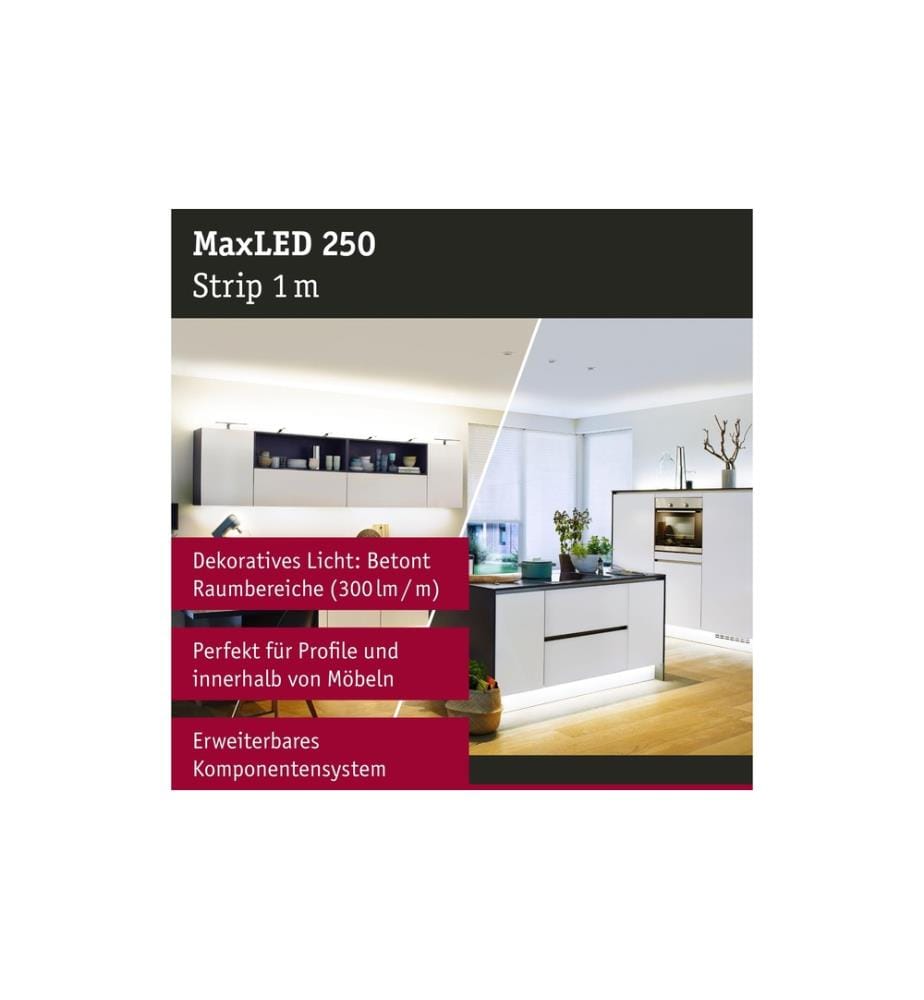 PAULMANN - LED-Stripe MaxLED 250 Tunable White, 1 m Verlängerung