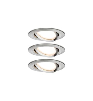 PAULMANN - Spot encastré Set Nova Coin, 3 x 6 W, 2700 K, fer
