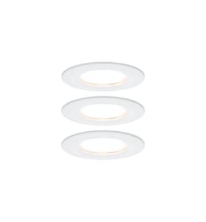 PAULMANN - Spot encastré Nova Coin 3-Stepdim Starr Set, 18W, 2700K, blanc