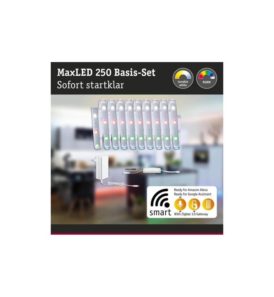 PAULMANN - Bande LED Kit de base MaxLED 250, RGBW, 3m, Zigbee