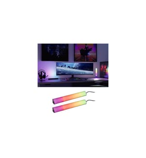 PAULMANN - EntertainLED Lightbar Dynamic RGB, 30 cm, Noir, Lot de 2