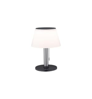PAULMANN - Lampe de bureau Lillesol solaire d'extérieur, 3000K, acier inoxydable