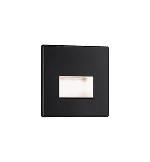PAULMANN - Applique murale encastrée LED Edge Quadro, 1.2W, 2700K, noir