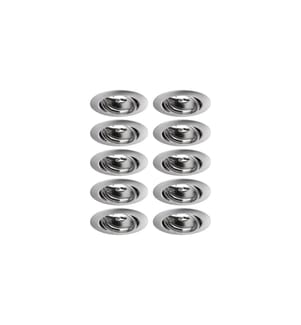 PAULMANN - Spot encastré Set de base LED, GU10, 10 x 10W, fer