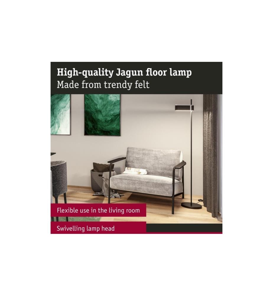 PAULMANN - Lampadaire LED Jagun 2700K 20.4W Anthracite