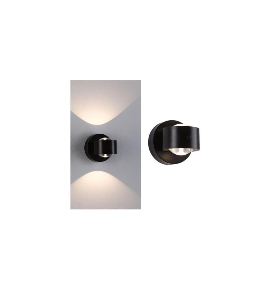PAULMANN - Applique murale LED à batterie Zorik 2700K dimmable Noir