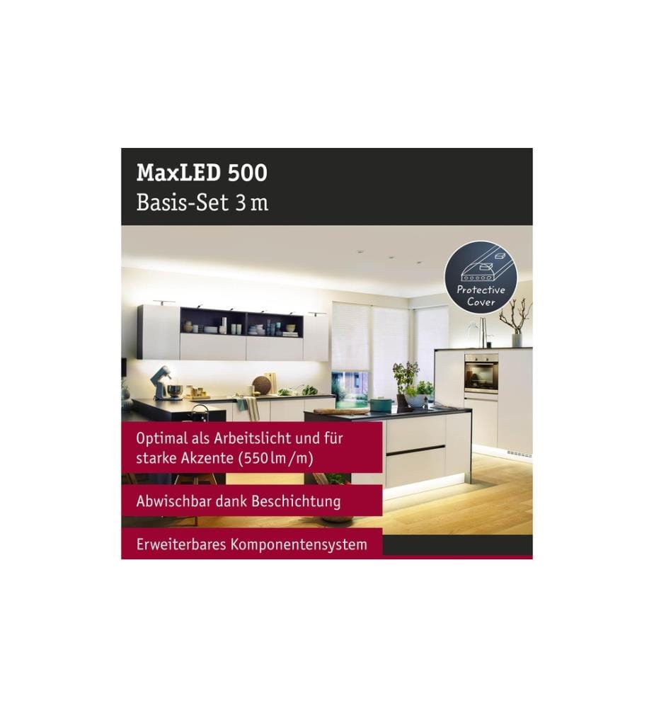 PAULMANN - LED-Stripe MaxLED 500 2700 K, 3 m Basisset