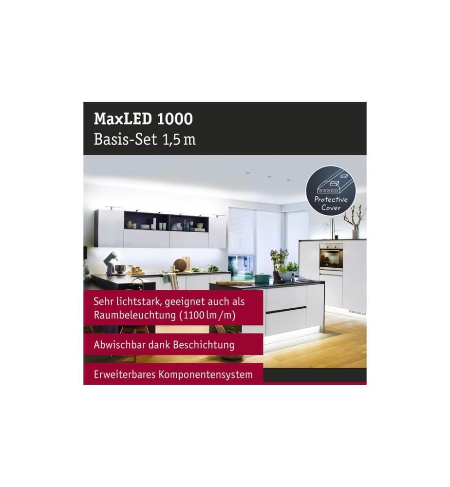 PAULMANN - LED-Stripe MaxLED 1000 6500 K, 1.5 m Basisset