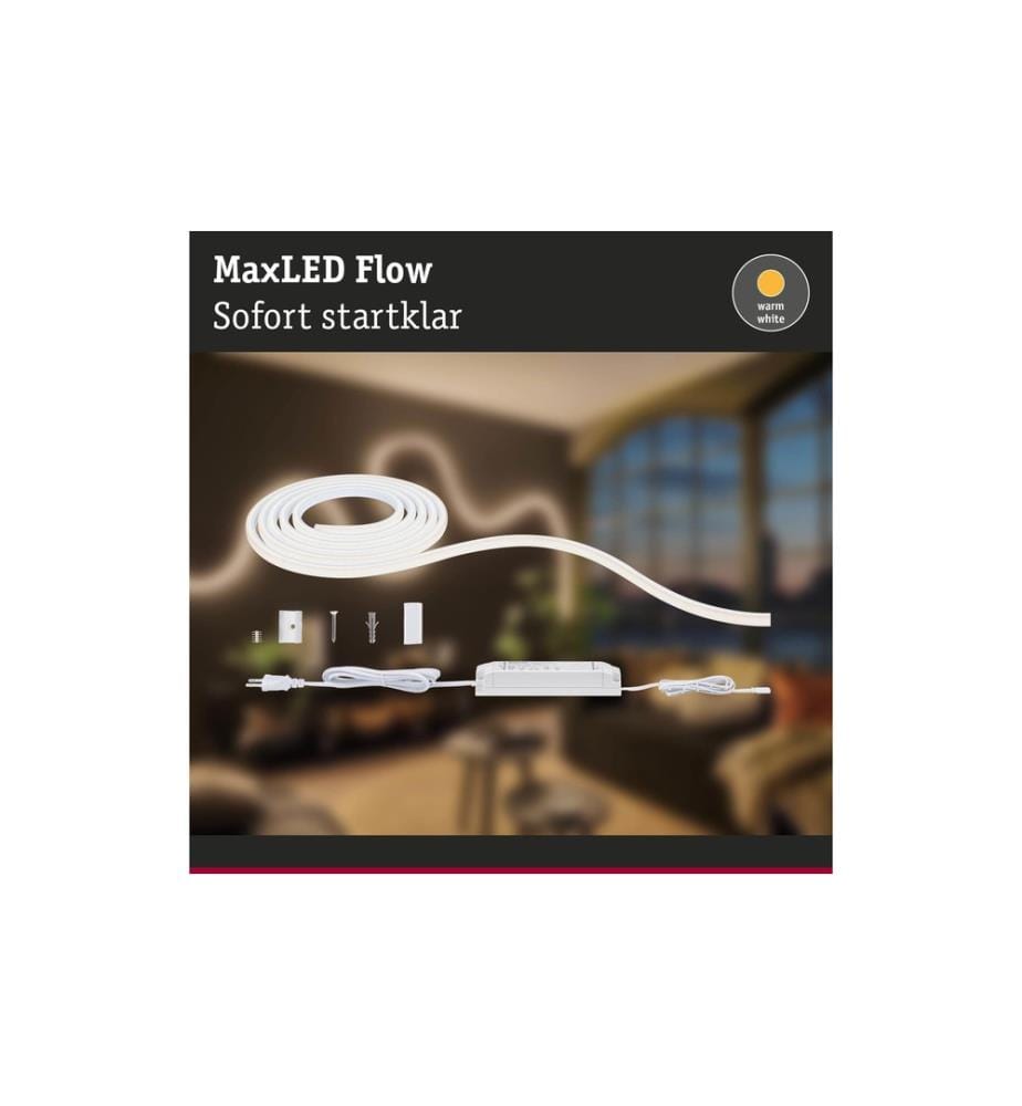 PAULMANN - Ruban à LED MaxLED Flow 2700 K, 3 m Ensemble de base