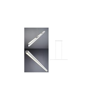 Paulmann Pendelleuchte Lento, 42 W, 2700 K, Weiss