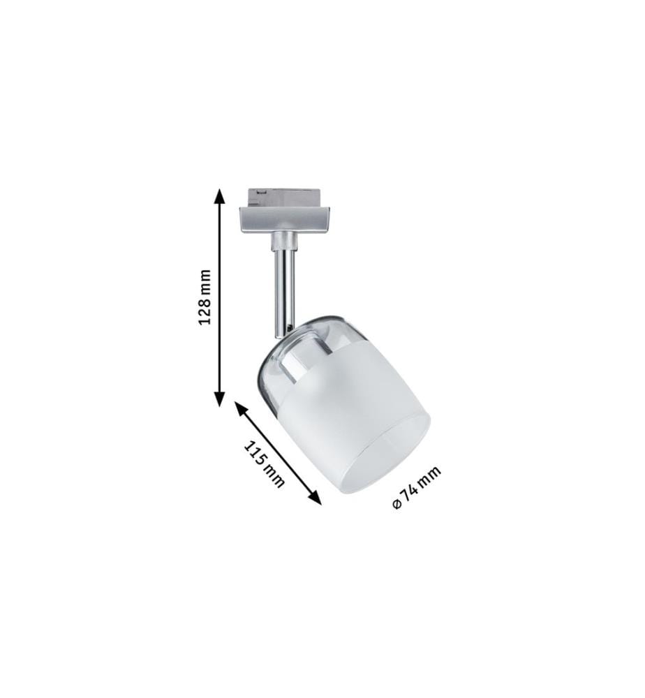 Paulmann Schienenspot URail Blossom, 1 x G9, 10 W, Chrom/ Klar