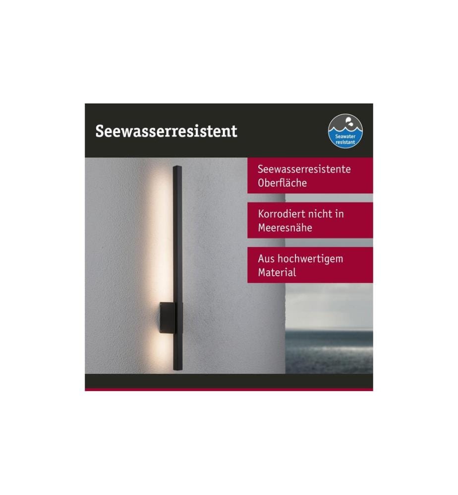 Applique murale Paulmann LED Stan résistante à l'eau de mer