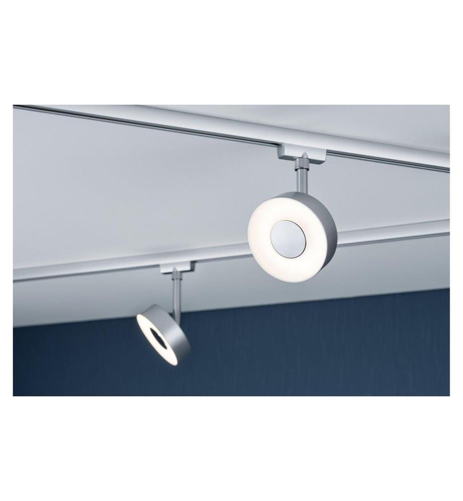 Paulmann LED spot sur rail URail Circle, 5.3 W, 2700 K, chrome