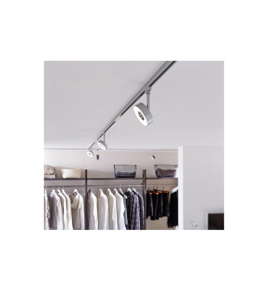 Paulmann LED spot sur rail URail Circle, 5.3 W, 2700 K, chrome