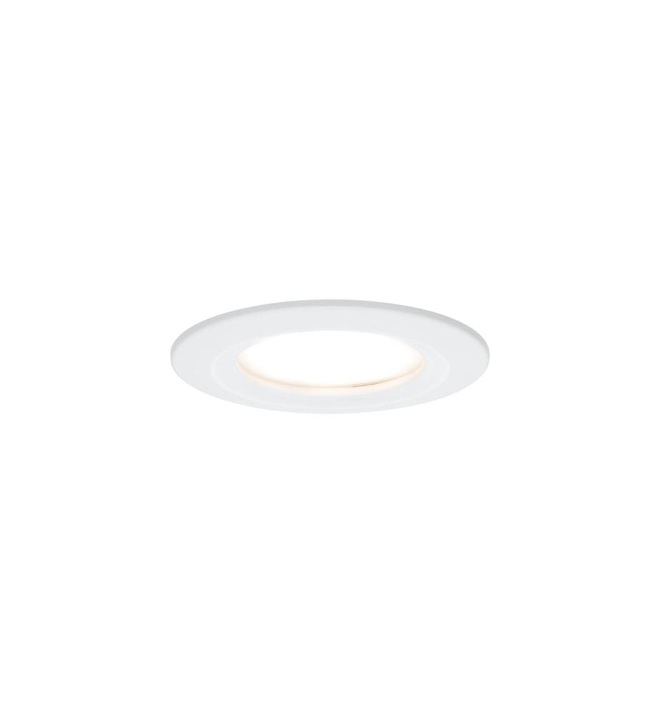 Spot encastré Paulmann Nova Plus Coin Fixe Set, 3 x 6 W, 2700 K, Blanc