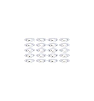 Paulmann Einbauleuchte LED 20er-Set schwenkbar rund 82 mm