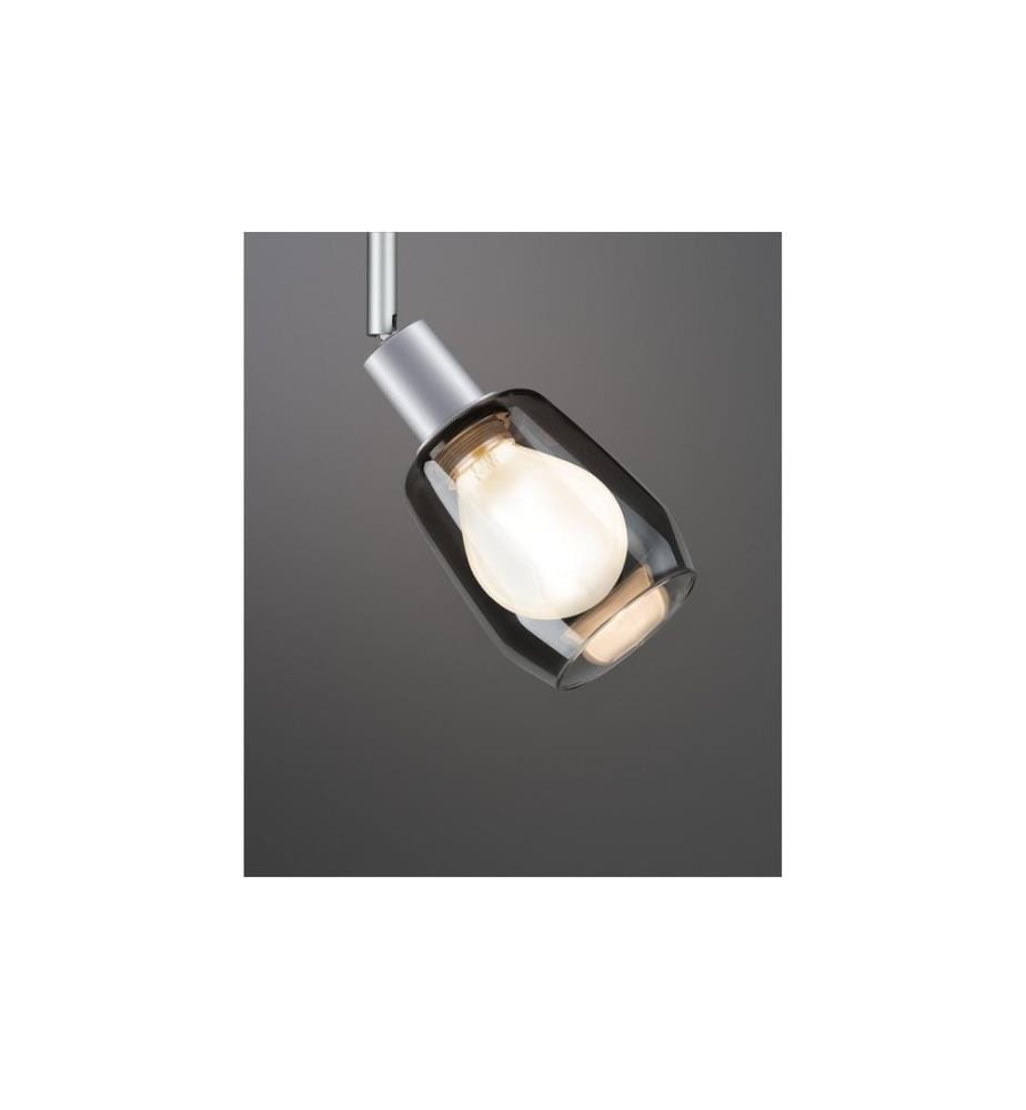 Paulmann Abat-jour DecoSystems Vento, verre fumé