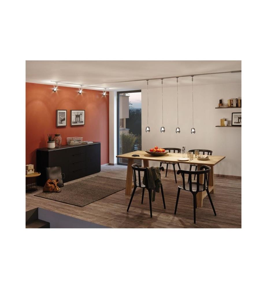 Paulmann Abat-jour DecoSystems Vento, verre fumé