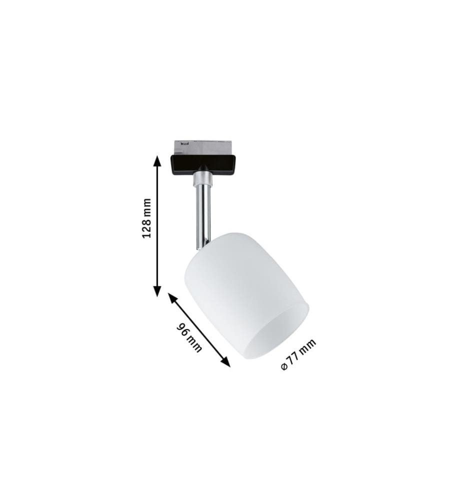 Paulmann Schienenspot URail Blossom, 1 x G9, 10 W, Weiss/Schwarz