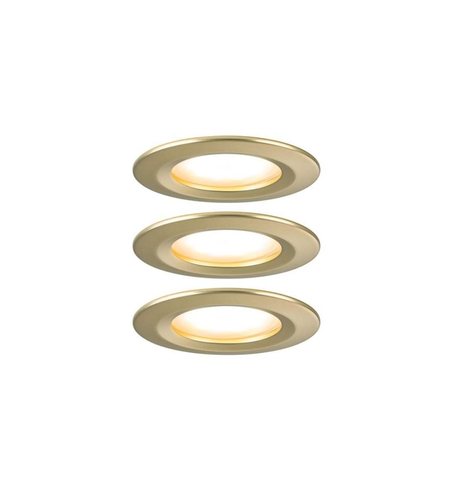 Luminaire encastré Paulmann LED Nova Coin fixe 3-Step-Dim Or