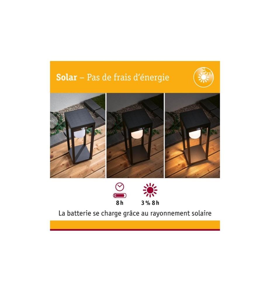 Paulmann Solar LED Lichtobjekt Marisol IP44 3000K 350 lm Schwarz