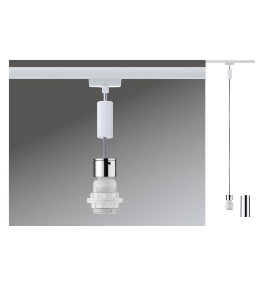 Paulmann Suspension Urail 2Easy Basic, 1 x E27, 20 W, Blanc/Chrome