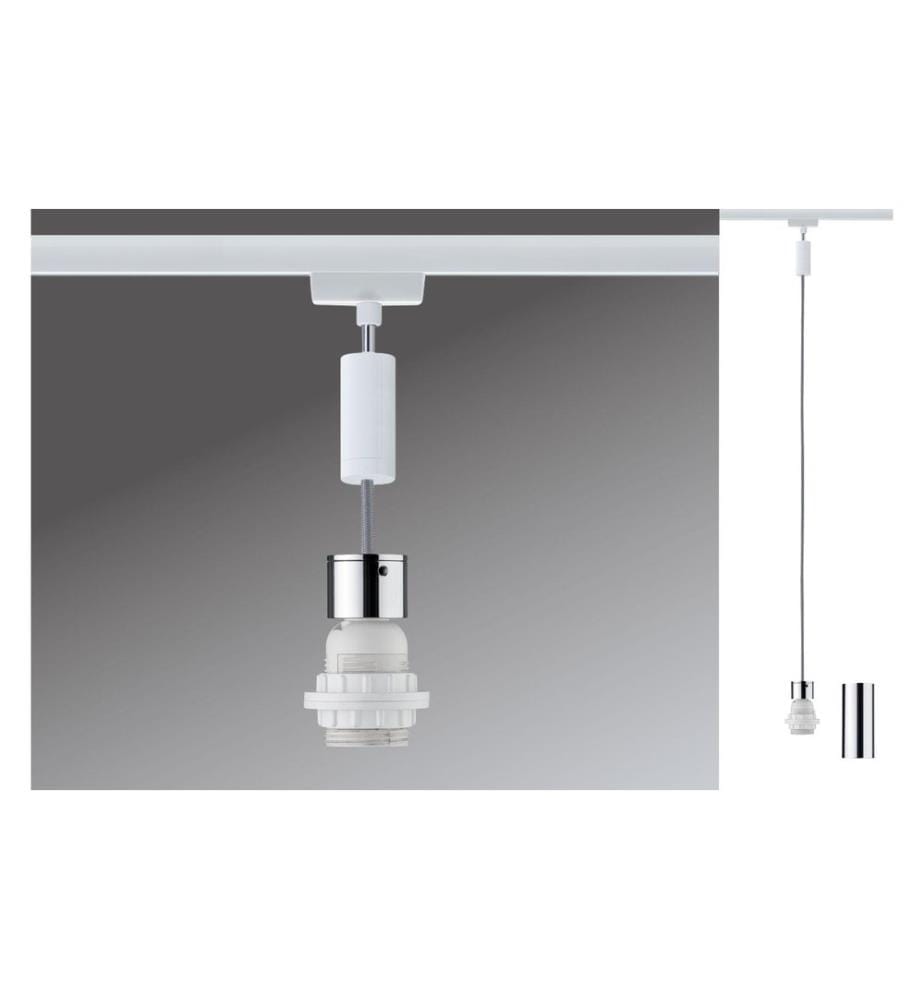 Paulmann Suspension Urail 2Easy Basic, 1 x E27, 20 W, Blanc/Chrome