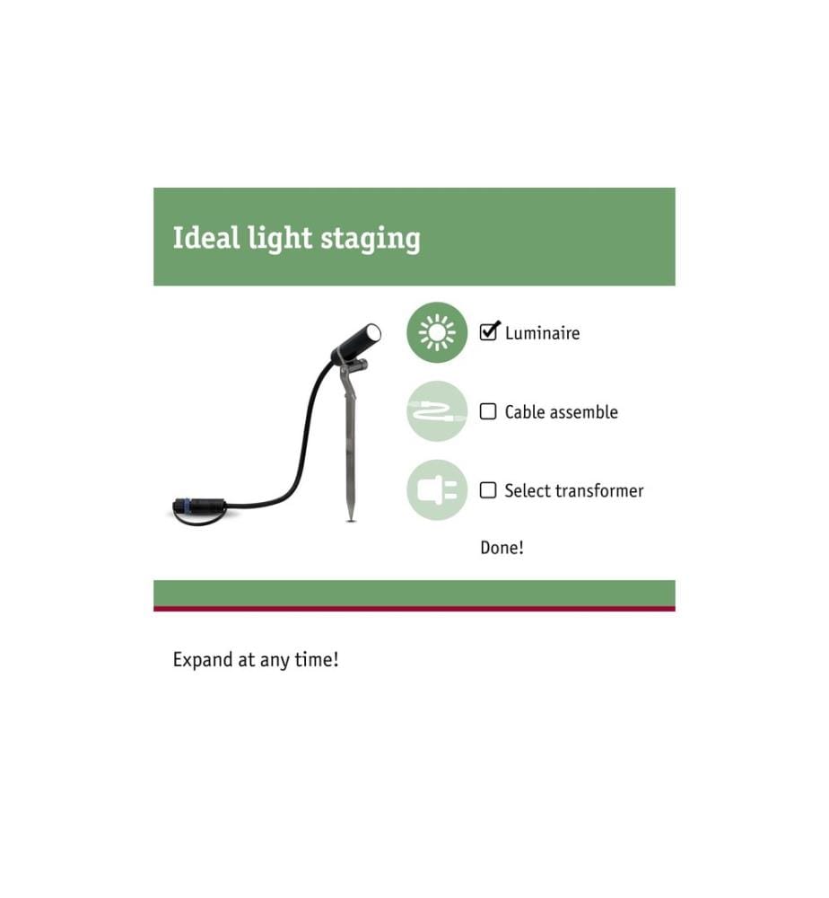 Paulmann Gartenspot Plug & Shine Plantini 45° 3000 K, Erweiterung