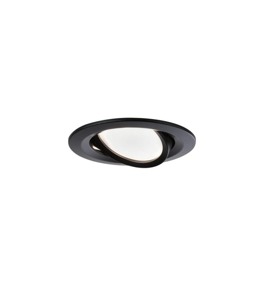 Set de spots encastrables Paulmann Nova Coin 3-Stepdim, 3 x 6 W, 2700 K, noir