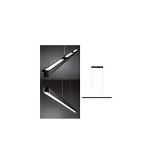 Paulmann Pendelleuchte Lento, 42 W, 2700 K, Schwarz