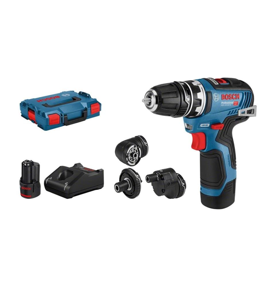 BOSCH - Professional Akku-Bohrschrauber GSR 12 V-35 FC Kit inkl. Zubehör-Set