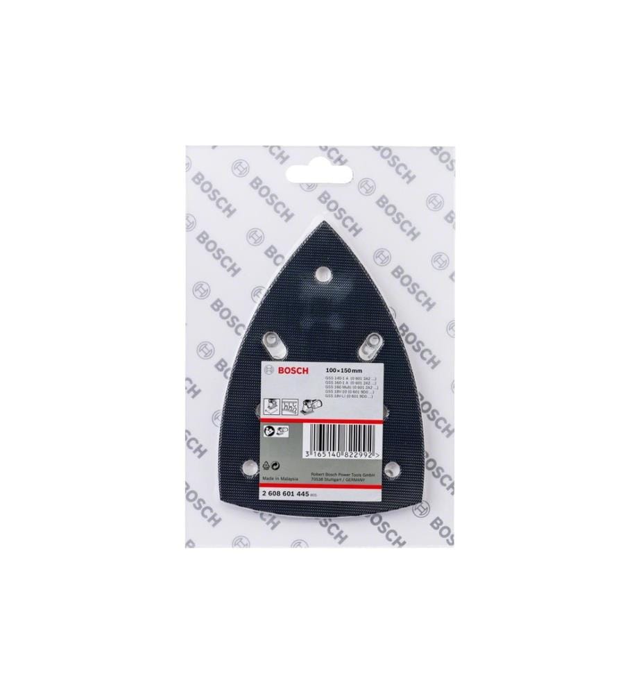 BOSCH - Professional Plaque d'affûtage avec du Velcro, 100 x 150 mm