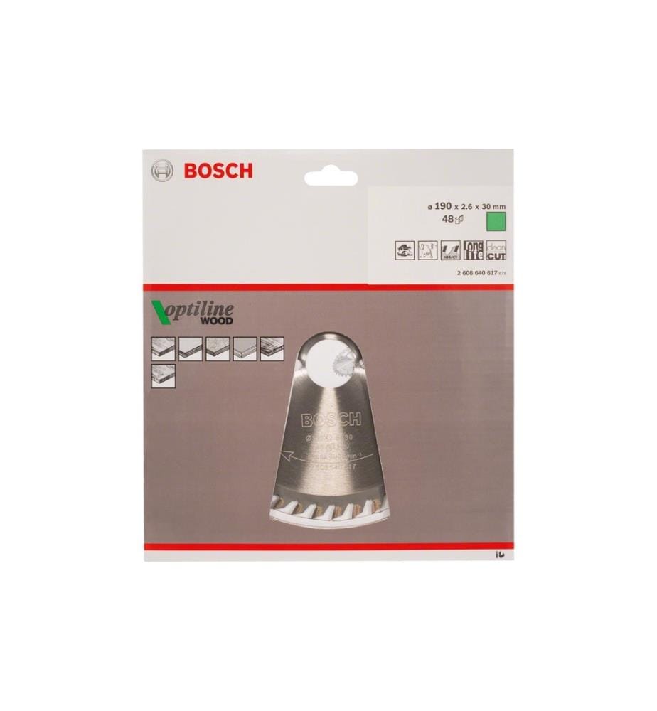 BOSCH - Professional Lame de scie circulaire Optiline Wood Ø 190