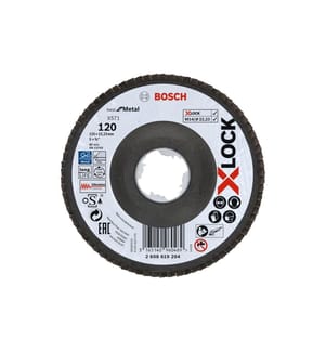 BOSCH - Professional Disque à lamelles X-LOCK Best for Metal K120, 125 mm
