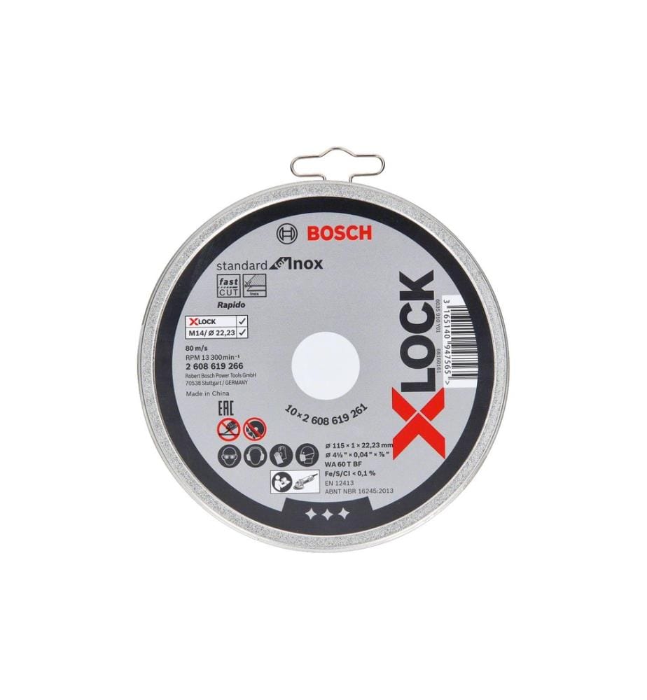 BOSCH - Professional Disque à tronçonner droit X-LOCK Standard for Inox 115 x 1