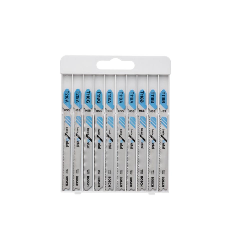 BOSCH - Professional Stichsägeblätter-Set Basic for Metal, 10-teilig