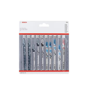 BOSCH - Professional Jeux de lames de scie sauteuse All in One, 10 pièces