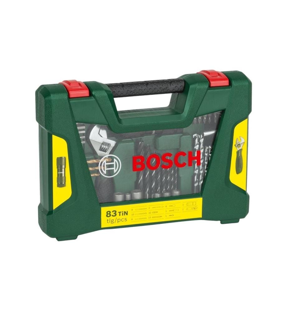 BOSCH - Bohrer- und Bit-Set V-Line TiN, 83-teilig