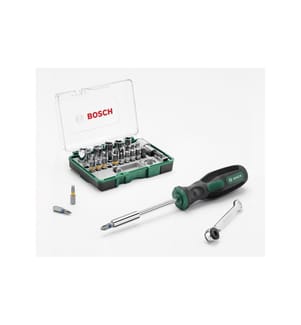BOSCH - Kits de bits + tournevis manuel, 27 Pièce/s pièce(s)
