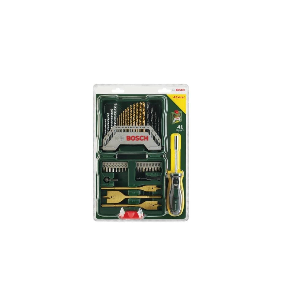 BOSCH - Bohr- und Bitset X-Line TiN, 40-teilig
