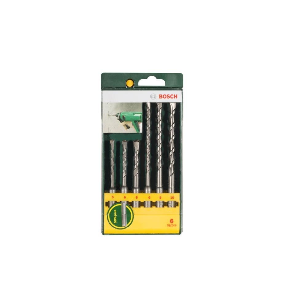 BOSCH - Hammerbohrer-Set SDS plus, 6-teilig