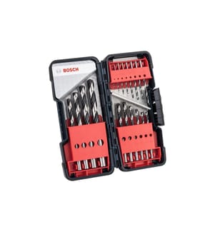 BOSCH - Spiralbohrer-Set HSS PointTeQ, 18-teilig